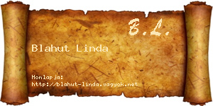 Blahut Linda névjegykártya